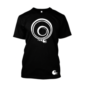 T-shirt Oxalarina Family Noir Avant flocage blanc