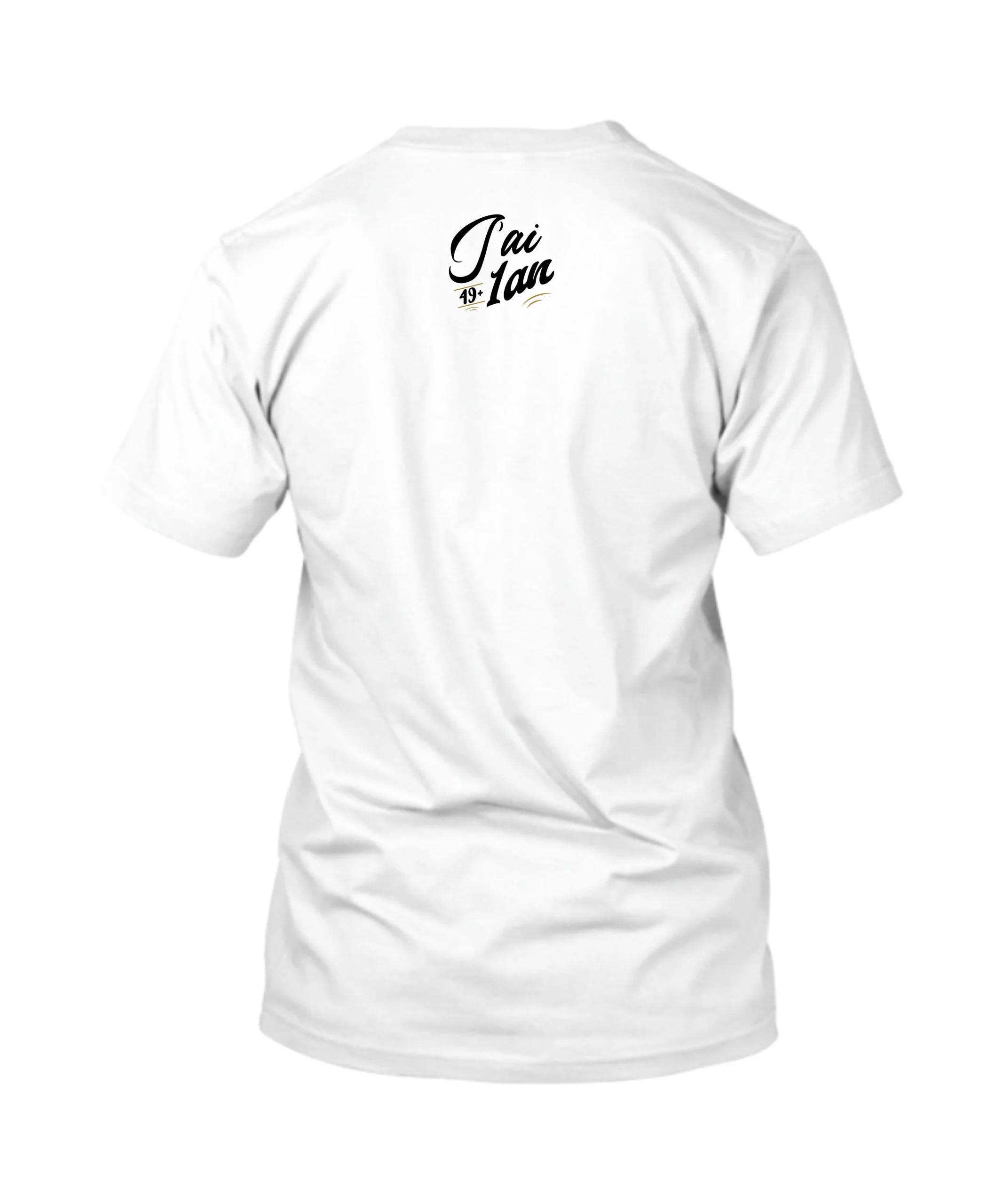 T-shirt anniversaire 50 ans 6 T-Shirt anniversaire 50 ans Blanc de dos