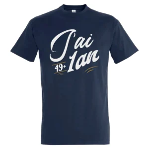 Un T-Shirt anniversaire 50 ans Bleu Marine 01