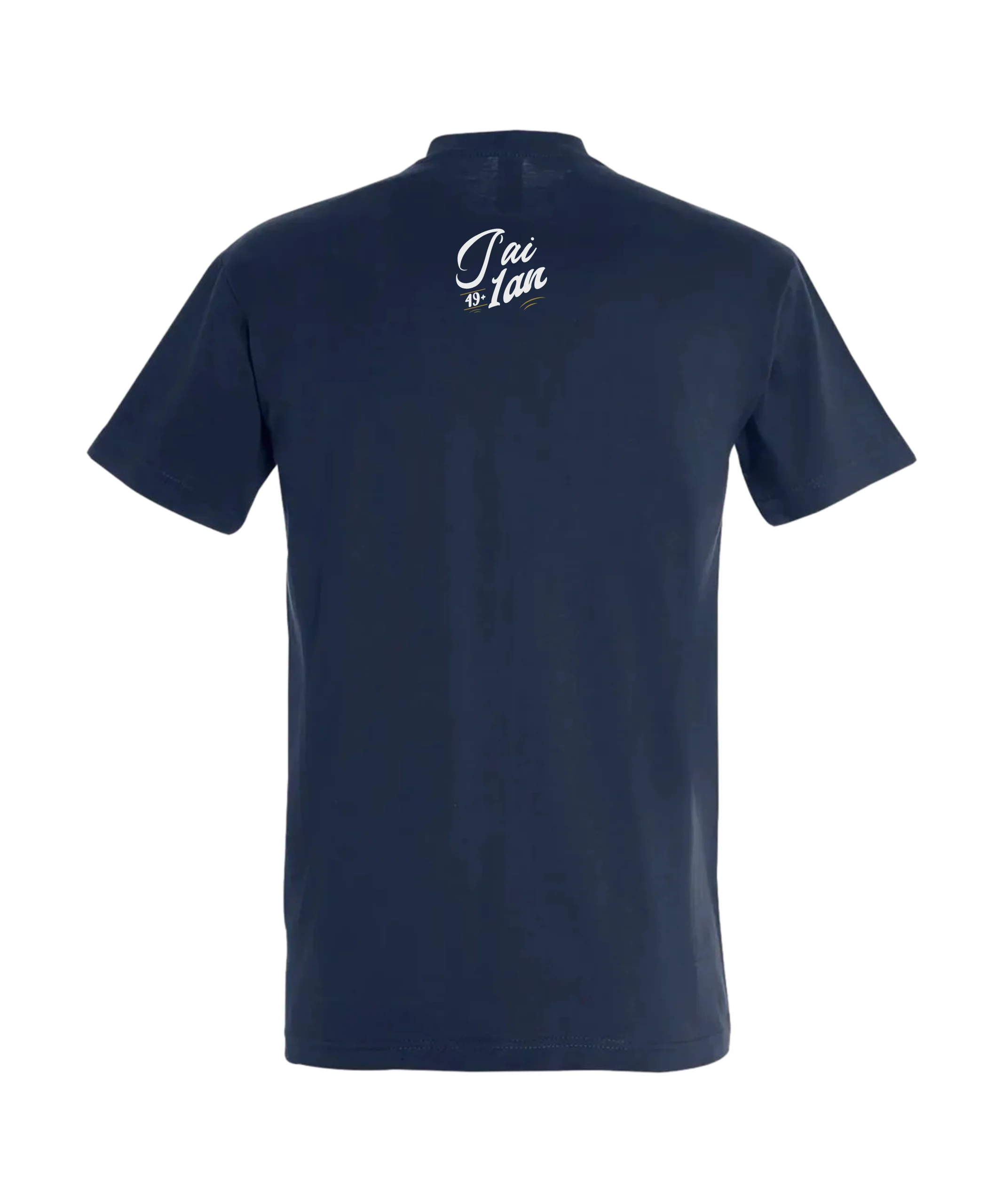 T-shirt anniversaire 50 ans 2 T-Shirt anniversaire 50 ans Bleu Marine de dos