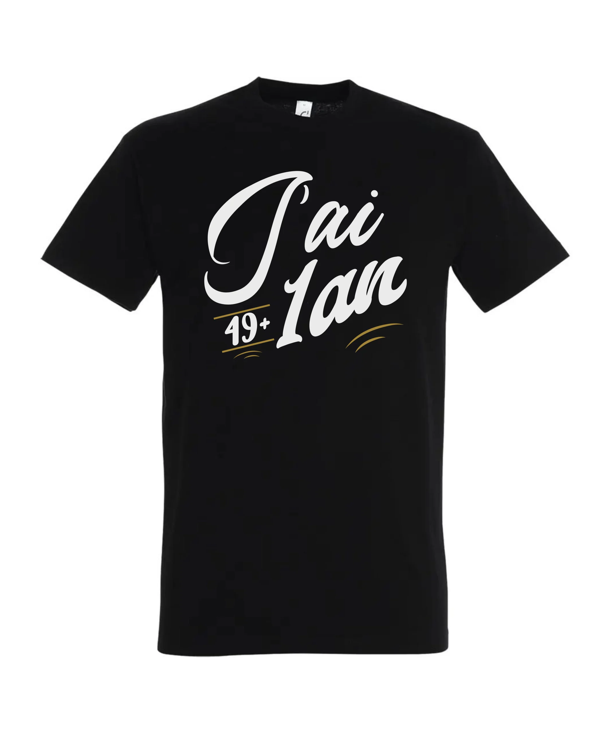 T-shirt anniversaire 50 ans 3 T-Shirt anniversaire 50 ans Noir