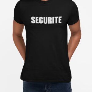 T-SHIRT SECURITE NOIR BIG